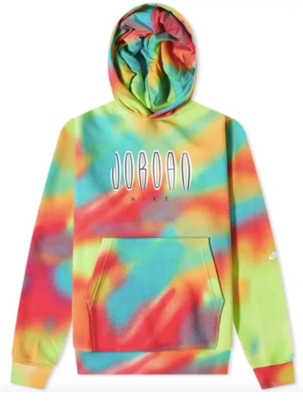 Men's Nike Air Jordan Flight MVP Fleece "Tie-Dye" Hoodie size Small - Picture 3 of 12